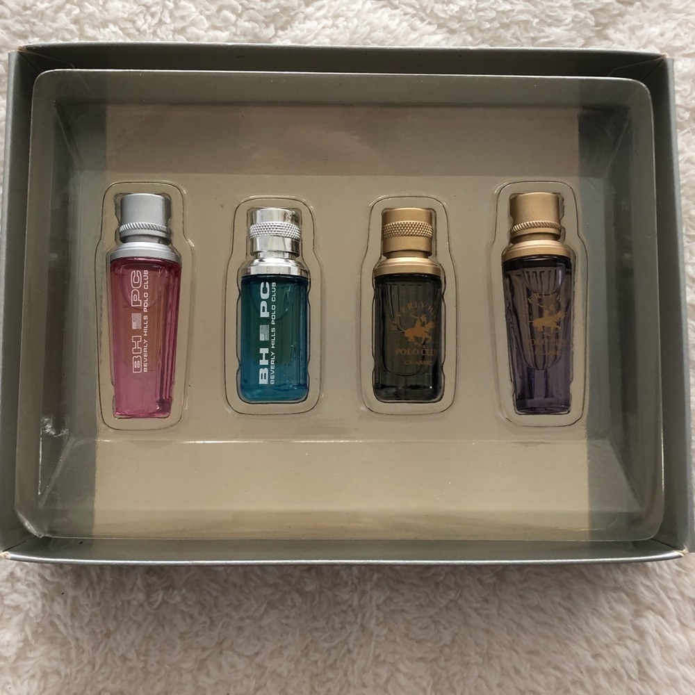 NEW Beverly Hills Polo Club 4 Piece Eau De Toilette Gift Set perfume spray